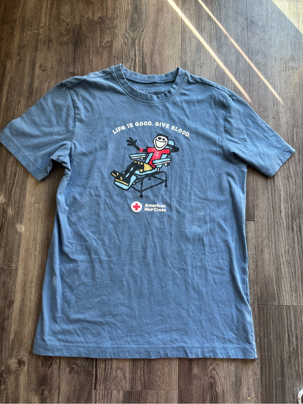 Life is Good American Red Cross Shirt